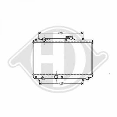 Diederichs 8136120 Radiator, engine cooling 8136120