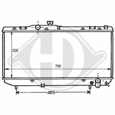 Diederichs 8137141 Radiator, engine cooling 8137141