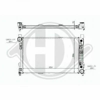 Diederichs 8167107 Radiator, engine cooling 8167107