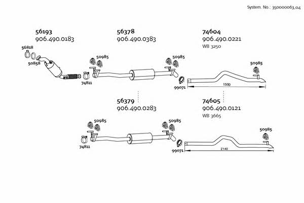 Dinex 350000063_04 Exhaust system 35000006304