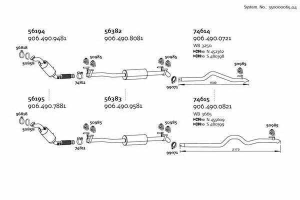  350000065_04 Exhaust system 35000006504