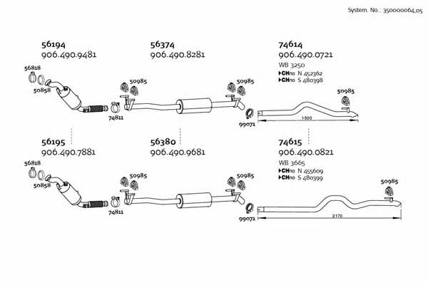  350000064_05 Exhaust system 35000006405