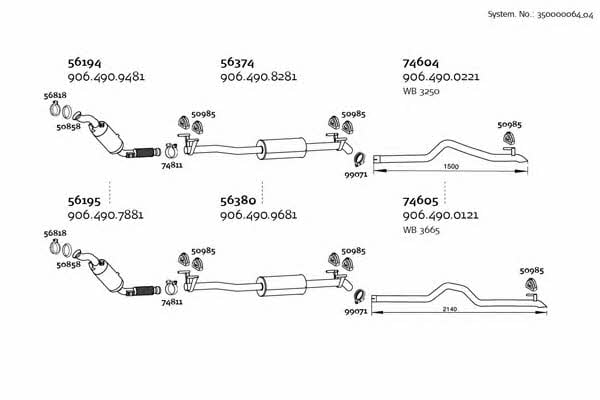  350000064_04 Exhaust system 35000006404