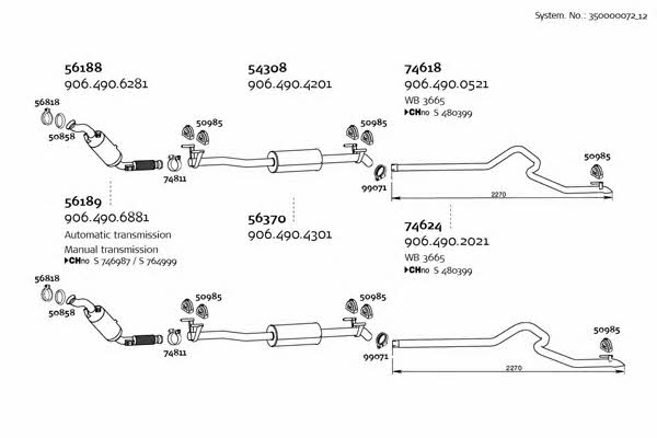  350000072_12 Exhaust system 35000007212