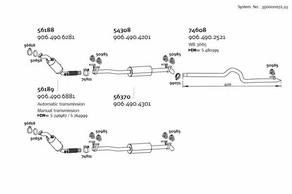  350000072_07 Exhaust system 35000007207