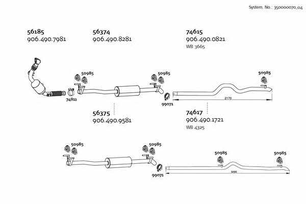  350000070_04 Exhaust system 35000007004