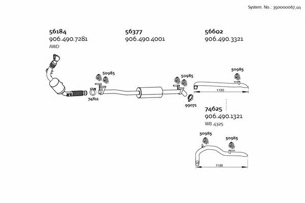 Dinex 350000067_01 Exhaust system 35000006701