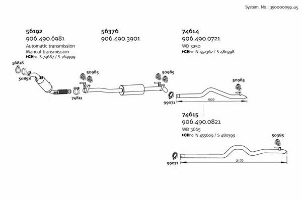  350000059_05 Exhaust system 35000005905