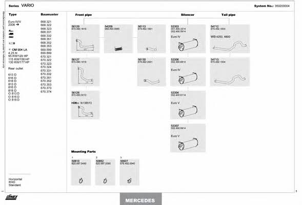 Dinex 350200004 Exhaust system 350200004