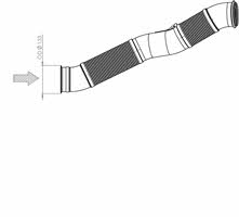 67200 Dinex Exhaust pipe