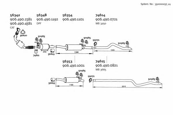  350000037_01 Exhaust system 35000003701