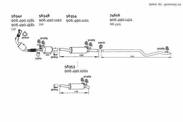 Dinex 350000037_02 Exhaust system 35000003702