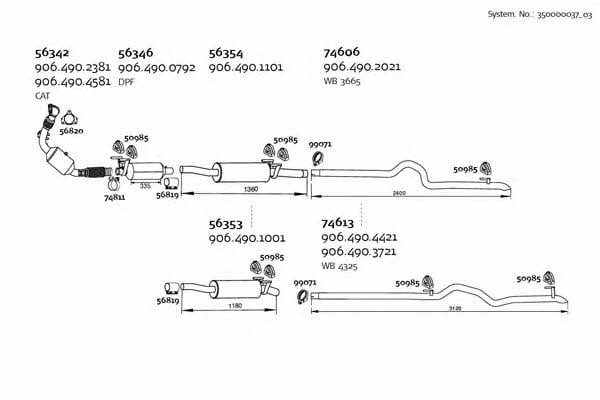  350000037_03 Exhaust system 35000003703