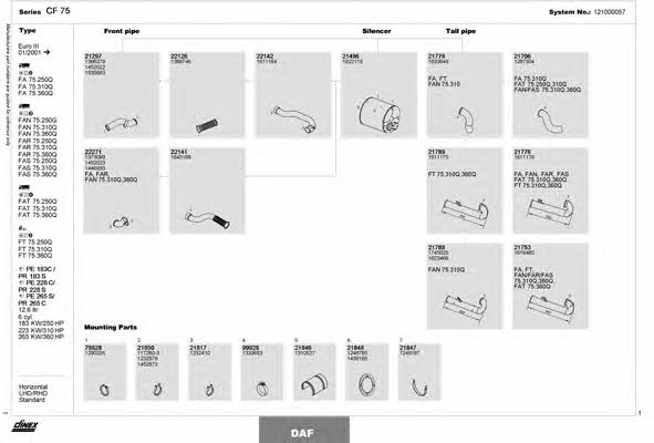 Dinex 121000057 Exhaust system 121000057