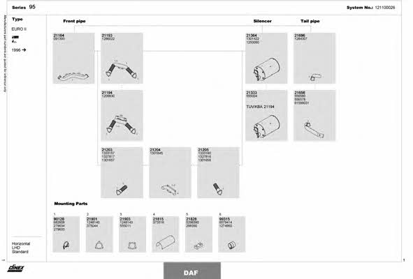 121100026 Dinex Exhaust system