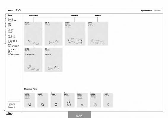 121100060 Dinex Exhaust system
