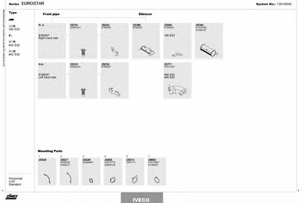 128100042 Dinex Exhaust system