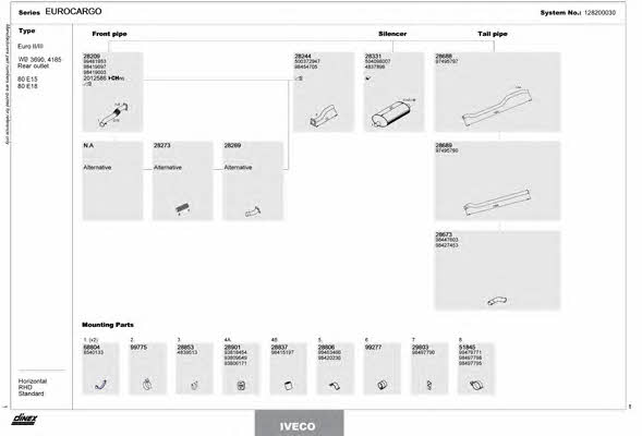 128200030 Dinex Exhaust system