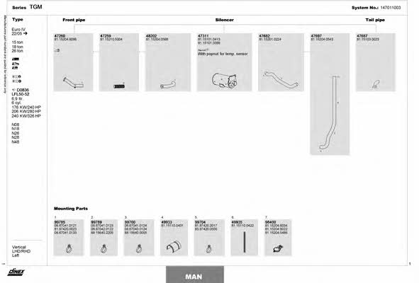 Dinex 147011003 Exhaust system 147011003