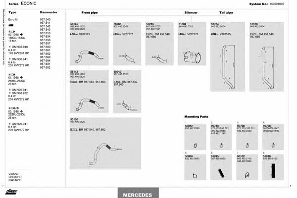 Dinex 150001005 Exhaust system 150001005