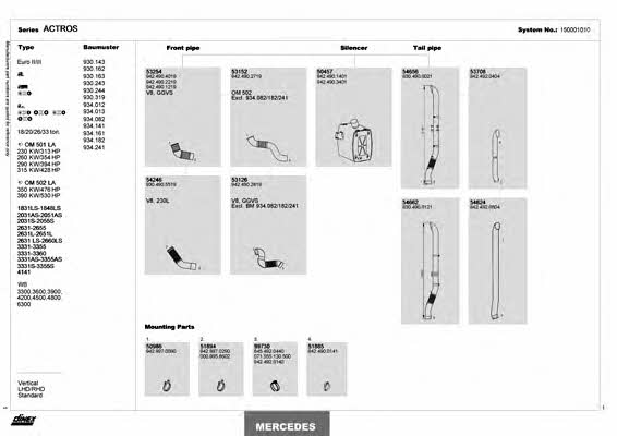  150001010 Exhaust system 150001010