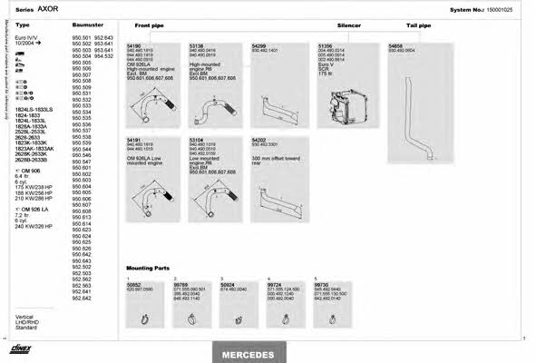 150001025 Dinex Exhaust system