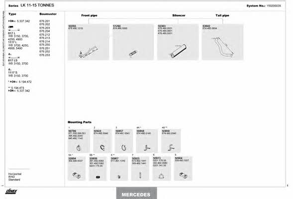 150200035 Dinex Exhaust system