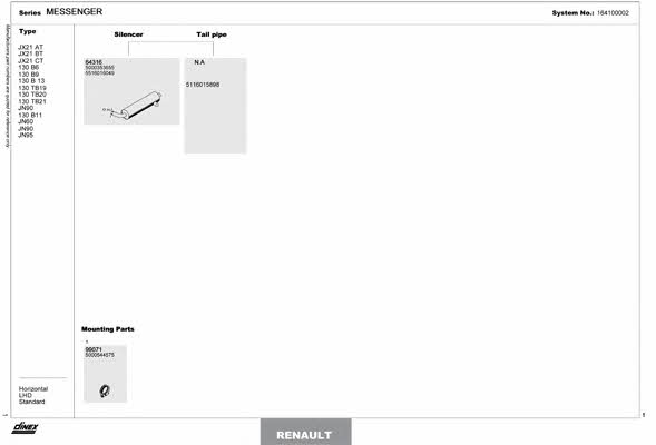 164100002 Dinex Exhaust system