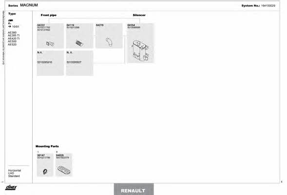 164100029 Dinex Exhaust system