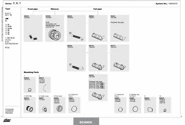 168000076 Dinex Exhaust system