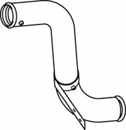 Dinex 81161 Exhaust pipe 81161