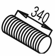 Dinex 81196 Corrugated pipe 81196