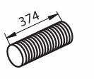 Dinex 81651 Corrugated pipe 81651