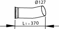 Dinex 82144 Exhaust pipe 82144