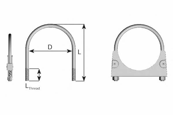 90057 Dinex Exhaust clamp