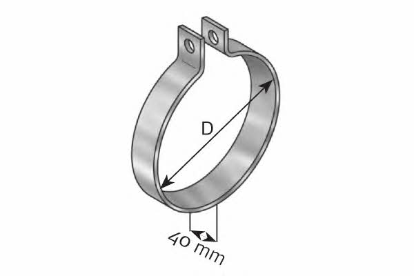 Dinex 98805 Exhaust mounting bracket 98805