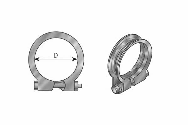 Exhaust clamp Volvo: 99135 Dinex Exhaust clamp