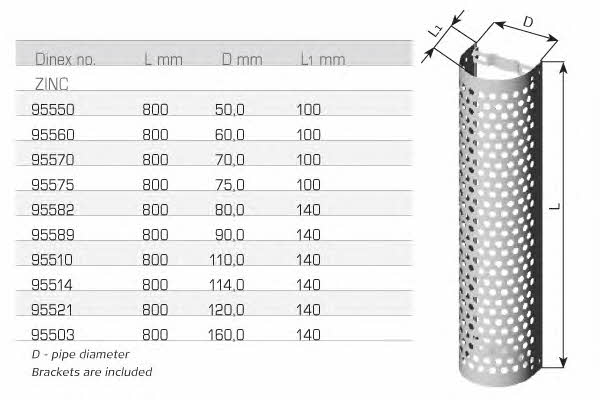 Dinex 95503 Heat shield 95503