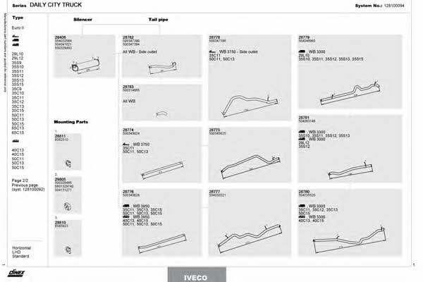 Dinex 128100094 Exhaust system 128100094