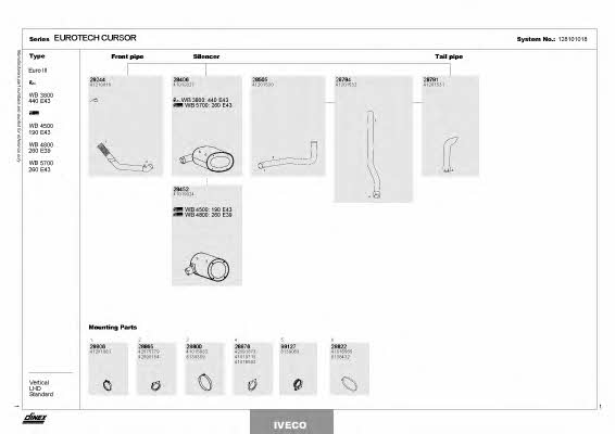 Dinex 128101018 Exhaust system 128101018 128101018 Dinex Exhaust system