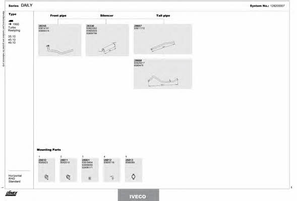 Dinex 128200007 Exhaust system 128200007