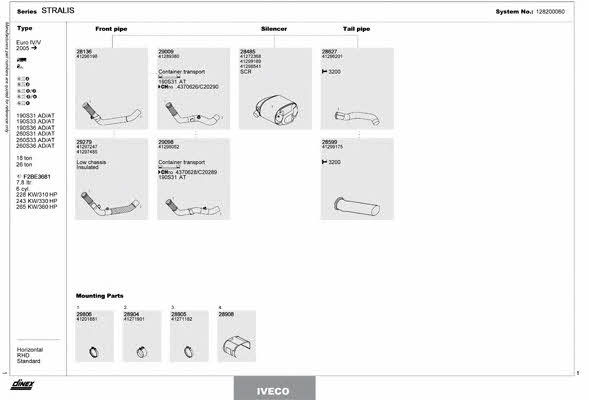 128200060 Dinex Exhaust system