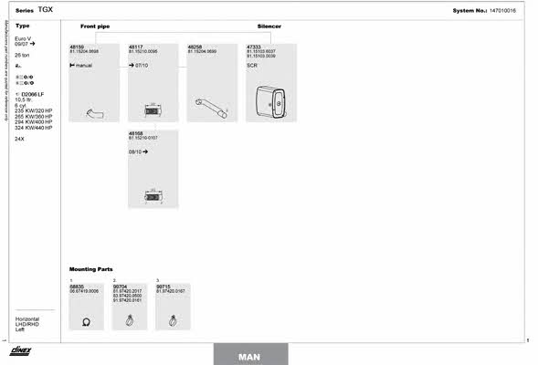 147010016 Dinex Exhaust system