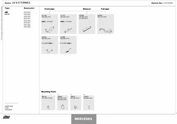 Dinex 150100409 Exhaust system 150100409