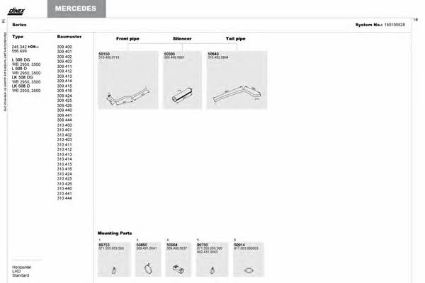 150100528 Dinex Exhaust system