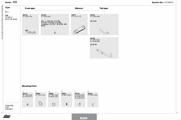 147100012 Dinex Exhaust system