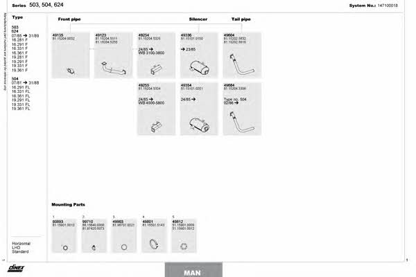 147100018 Dinex Exhaust system