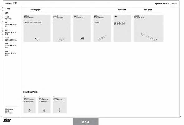 147100035 Dinex Exhaust system