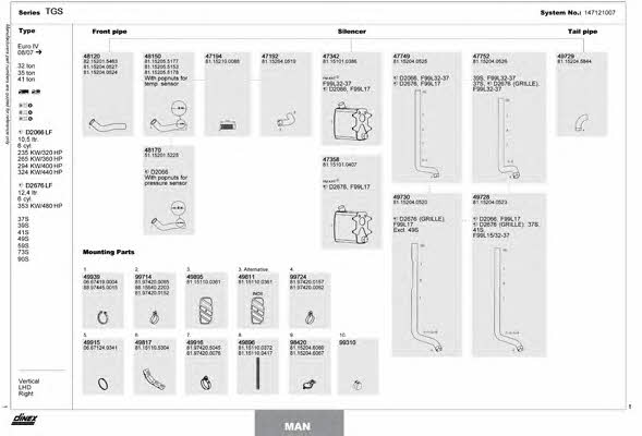 Dinex 147121007 Exhaust system 147121007