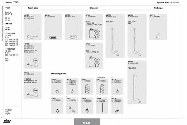 Dinex 147121008 Exhaust system 147121008
